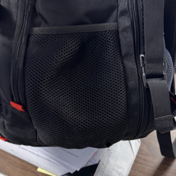 Large Backpack with Red Highlights - Picture 9 of 11